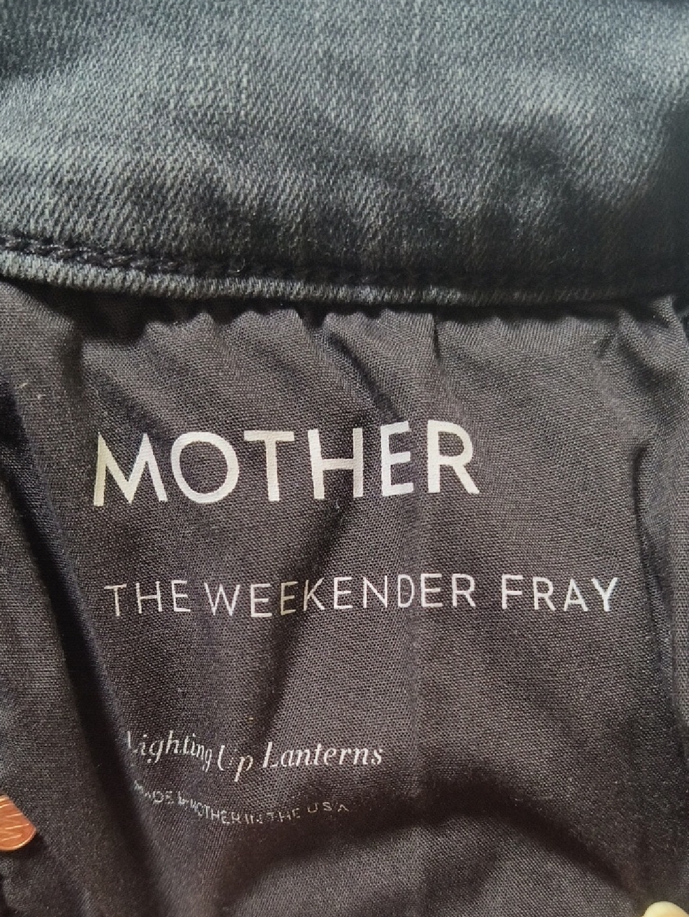 MOTHER The Weekender Fray Flare Jeans In Lighting Up Lantern Size 28 - Picture 5 of 6
